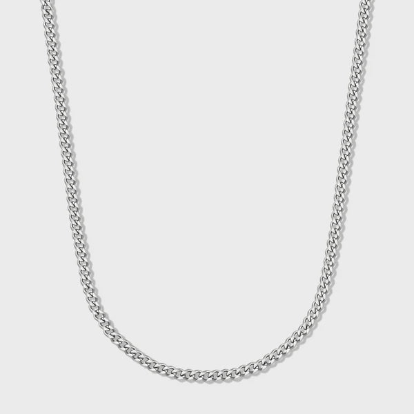 WOMEN'S MICRO CUBAN CHAIN (SILVER)