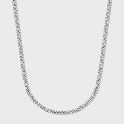 WOMEN'S MICRO CUBAN CHAIN (SILVER)