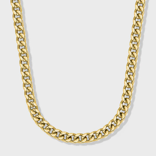 WOMEN'S CUBAN CHAIN (GOLD) - 5MM